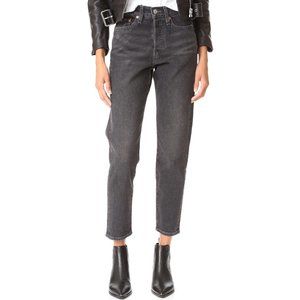 LEVI'S HIGH RISE WEDGIE JEANS - DEE DEE WASH - WASHED BLACK - 29